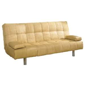Straight Leg Futon Sofa Bed   Camel 