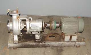 Durco Mark II 3x2x7/44 5 HP Centrifugal Stainless Pump  
