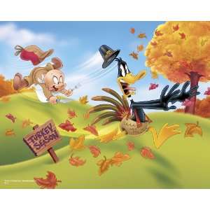  Elmer Fudd chases Daffy Duck, 16 x 20 Poster Print