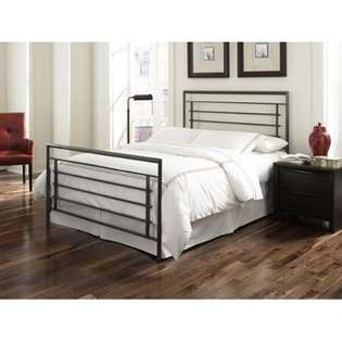 Fashion Bed Group Vista Bed Frame, Headboard, and Footboard in Iron 
