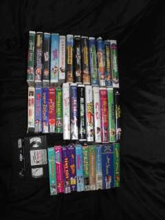 Huge Lot of Disney Kids Movies VHS Films Clamshell ++  