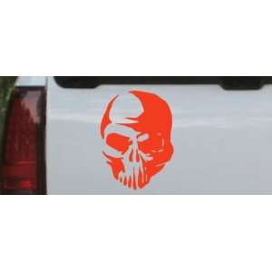 6in X 8in Red    Tribal Skull Skulls Car Window Wall Laptop Decal 