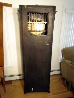 Antique 9 Tube Herschede Grandfather Clock, Gothic Revival Form  