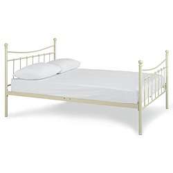   Lincoln Double Bed Frame, Cream from our Double Beds range   Tesco