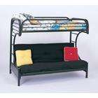 Coaster C Style Black Twin Over Full Futon Bunk Bed by Coaster 