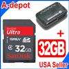 Sandisk 32GB Ultra Class 4 SDHC SD Memory Card + R