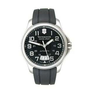 Victorinox Swiss Army Officers Automatic Strap Black Dial Mens Watch 