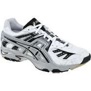 Asics Mens Athletic Shoe Gel Volley Lyte   White/Silver/Black at 