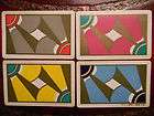   SUNBURST GRAPHICS 4 COLORS ANTIQUE SWAP PLAYING CARDS ALL SAME PATTERN