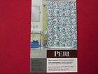 PERI SILSILA FABRIC SHOWER CURTAIN 70x72 POLYESTER ABSTRACT FLORAL ON 