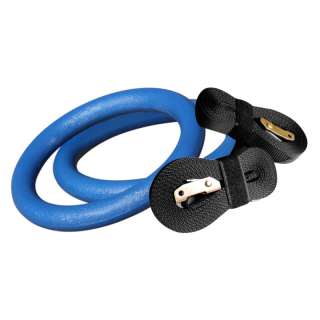 Blue Gymnastic Rings With Adjustable Straps  