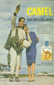 Camel Cigarettes 1962 Ad Jim Arender Parachutist  