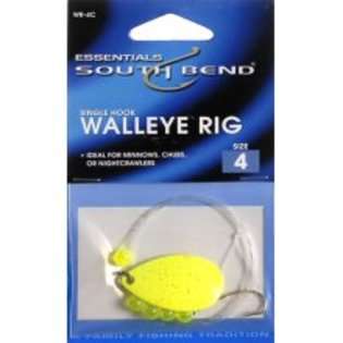 SOBEND South Bend Fishing Lures Walleye Rig Single Hook #4 Chartreuse 