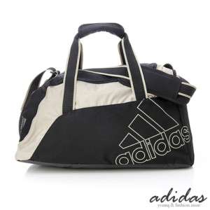 BN Adidas Small Dulffle Gym Travel Bag Black/Khaki  