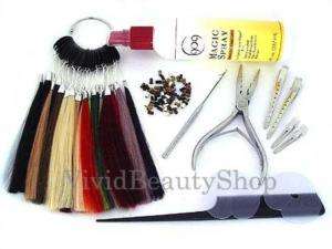 Body Wave I Stick Bonded Human Hair Extensions Tool Kit  