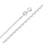   Cut Rolo Cable Chain Necklace with Spring Ring Clasp   20 Inches