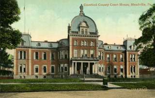 MEADVILLE PA CRAWFORD COUNTY COURT HOUSE by VALENTINE  