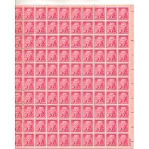  Thomas Jefferson Sheet of 100 x 2 Cent US Postage Stamps 