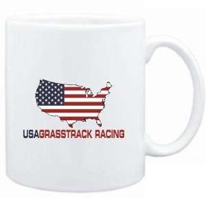   : Mug White  USA Grasstrack Racing / MAP  Sports: Sports & Outdoors