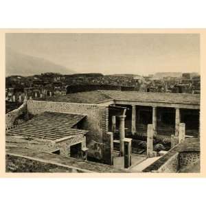  1927 Pompeii Ruins House Vettii Roman Italy Archaeology 