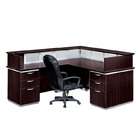   Star Products FN2542 Fenton Computer Desk   Espresso with Glass Top