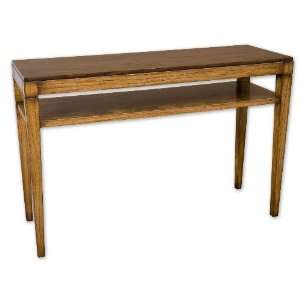  UT25517   Solid Mindi Wood Console Table with Rosewood Top 