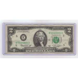  1976 $2 Bicentennial Note 