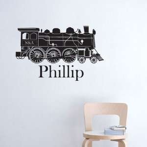  Train and Name Personalized Designer Wall Decal 