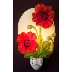  Red Poppies Night Light   Ibis & Orchid Designs