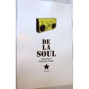  De La Soul Poster   Concert Flyer