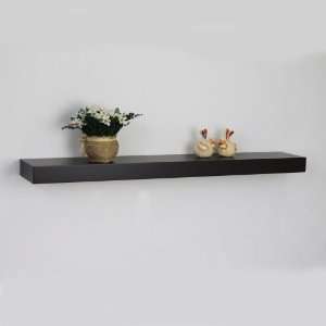   Floating Wall Shelf, 36 L X 6 W X 2 H Inch, Espresso