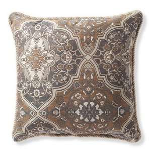   Brown Square Pillow with Cording   Frontgate: Patio, Lawn & Garden