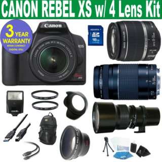    55 IS + CANON 75 300 ZOOM + 500mm TELEPHOTO LENS 689466105827  