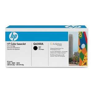  HP Q6000A Black Toner Cartridge for Color LaserJet 1600, 2600, 2600n 