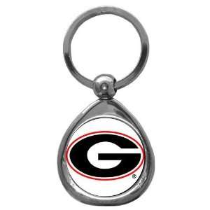  Georgia Bulldogs NCAA High Polish Chrome Key Tag w/ Photo 