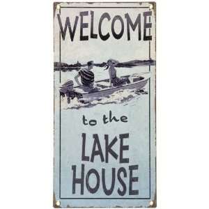  Welcome to the Lake House 10x20 Wall Sign 