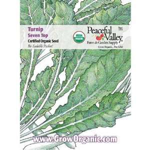  Organic Turnip Seed Pack, Seven Top Patio, Lawn & Garden