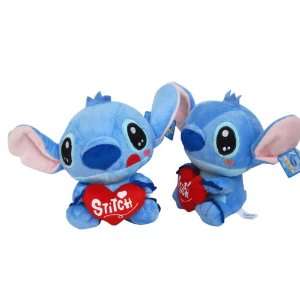  6in Stich Plush Doll with Heart   Lilo and Stitch Suction 