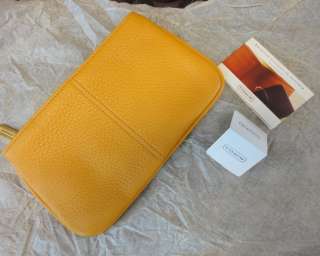 Vintage COACH Yellow Leather Purse  