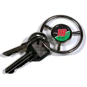 NASCAR Steering Wheel Key Chain   JJ Yeley  Sports 