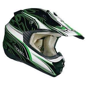  Vega NBX Pro Scorch Helmet   Medium/Green Automotive