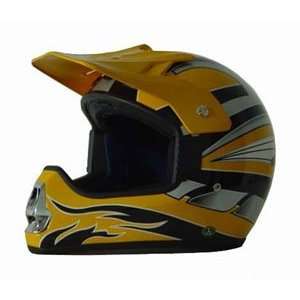  Yellow Mx DOT Motorcycle Helmet Automotive