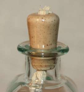   Cork Looking Oil Lamp Wicks   Turn a bottle into an oil lamp  