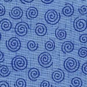  Swirls Wide Quilt Backing   Blue Arts, Crafts & Sewing