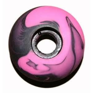   : Blank Skateboard Wheels (54mm, Pink/Black Swirl): Sports & Outdoors