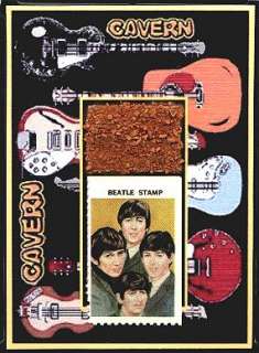 Beatles Cavern Club Brick Fragments and Stamp Display  
