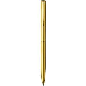 Sheaffer Agio Ball Pen, Angle Brushed 22K Gold Plate Finish with 22K 