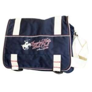  Beverly Hills Polo Club Messenger Bag   Blue/White 