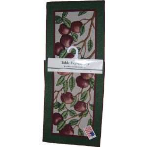  Apple Basket Tapestry Decorative Table Runner   Country Home Decor 
