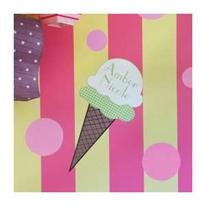  Ice Cream Cone Personalized Wall Decal: Home Improvement
